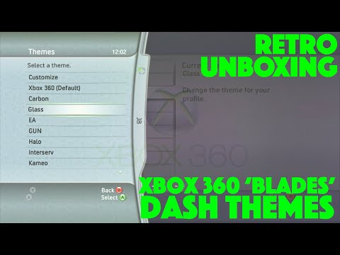 Xbox 360 Elite 'Blades' Dashboard Original Themes From 2008 **1080p**