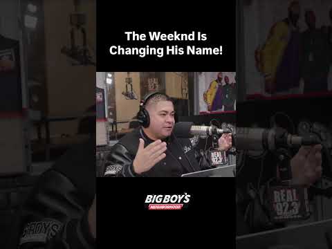 The Weeknd's Changing His Name!