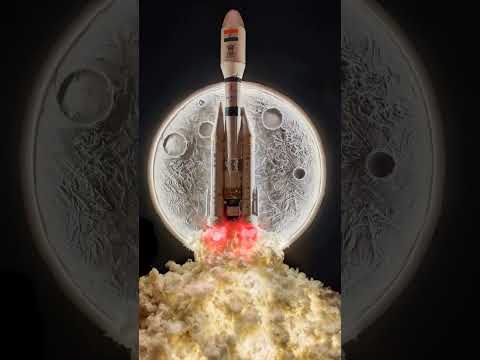 chandrayaan 3 ganpati decoration | #artisticnatha   #diy #isro #viral  #shorts