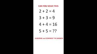 Can you solve this ?