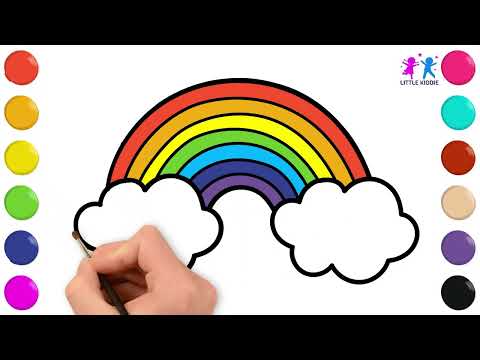 🎨 How to Draw & Color a Rainbow 🌈 | Fun & Easy Art Tutorial for Kids!