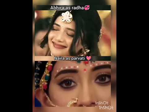 Naira as parvati 💞💝Abhira as radha best look 💞❤️Nani❤️ natin💞beauty queen 💝💕#yrkkh
