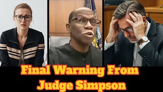⚖️ "Judge Simpson Shuts Down Fake Lawyer’s Court Lies!" 😱🔥