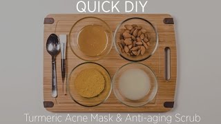 QUICK DIY: Turmeric Acne Mask & Anti-aging Scrub