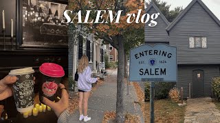 24 hrs in SALEM 🧙‍♀️🎃🍂  coffee shops, witchy stores, hocus pocus filming locations & haul!!