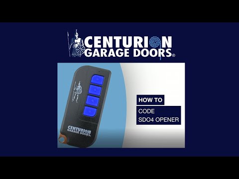 How To Code Sectional Door Hand Transmitter Model SD04