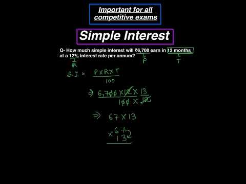 #simpleinterest #simpleinterestshorttrick #competitiveexams #viraltrick #viralshorts #ssc #dsssb