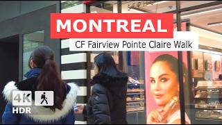 [ 4K ] CF Fairview Pointe Claire Mall Winter 2025 Walking Tour | Montreal, Quebec, Canada 🇨🇦