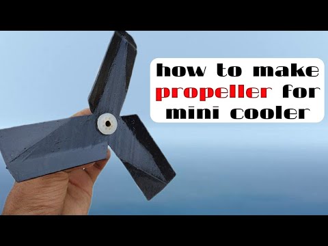 How to make propeller for mini cooler/Fan at home/how to make cooler/Mr sarvesh/heavy duty fan Blade