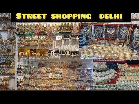 Street shopping delhi latest  jewellery collection @sarojini market, very cheap cost price.