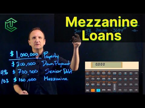 Mezzanine Loans and Weighted Average Cost of Capital "WACC"