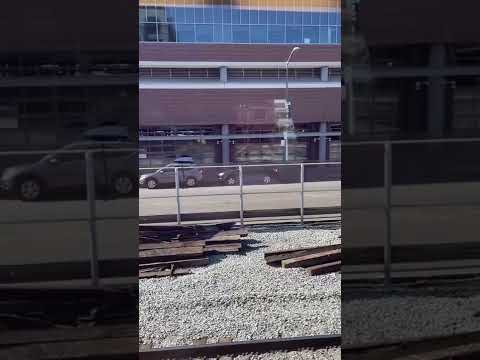 Jack London Square Station Oakland, San Joaquin line train Amtrak