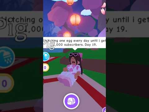 Hatching one egg every day until I get 1,000 subscribers day 19!! #1000subscribers #robloxadoptme