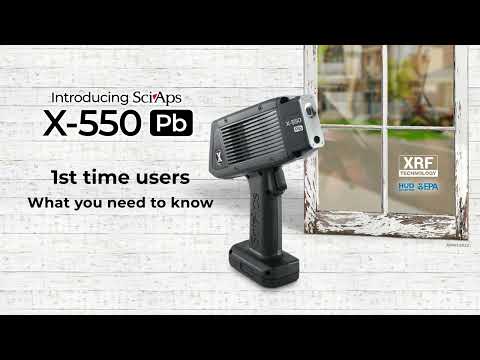 SciAps X-550 Pb: First-time users
