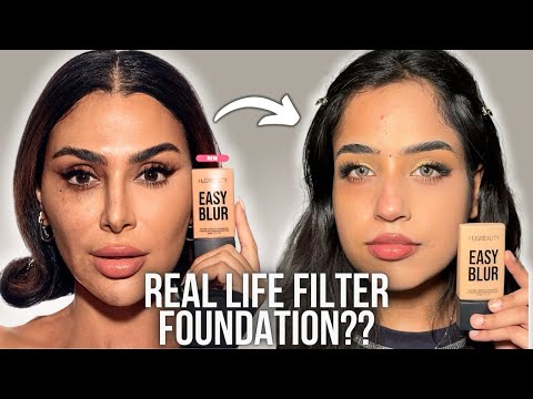 Real Life Filter In A Foundation?? Huda Beauty New Easy Blur Foundation Review.