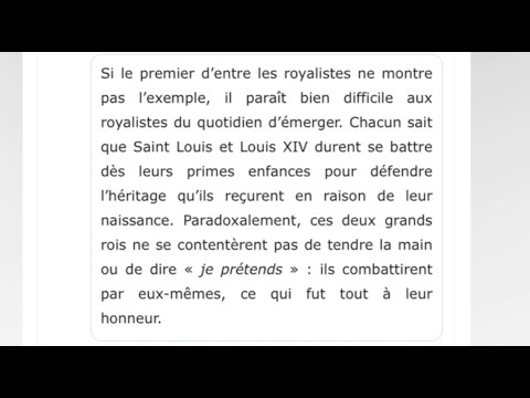 Reading A Short Text in French