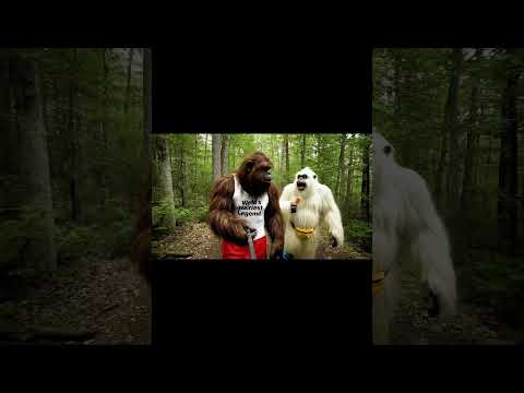Microdosing mushrooms with cousin Ralph! 🍄 #bigfoot #bigfootai #bigfootvlog #funny #ai #yuckfactor