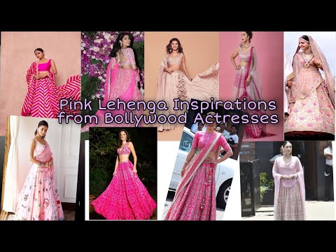 Pink lehenga Ideas For Bride's | Bollywood Actresses Outfits | Indian Weddings #shaadivaadi❣️