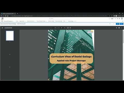 Automate branded CV generation in Salesforce - Easy as ABC