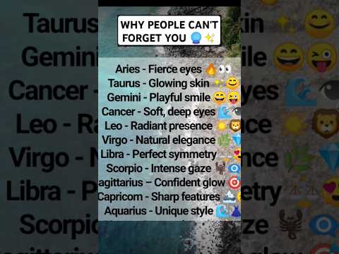 WHY PEOPLE CAN'T FORGET YOU 🔮🎉#leo #zodiac #astrology #cancer #canada #usa #love