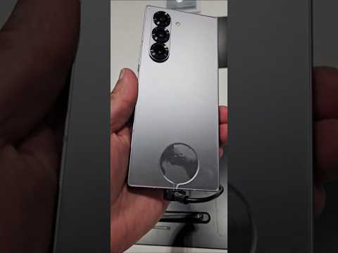 WOW new samsung z fold 6 silver 2024!