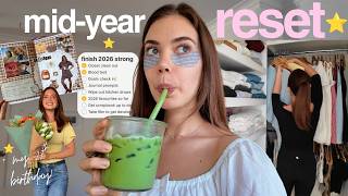 mid-year LIFE RESET⭐️ reorganising my house, goals check-in, journal prompts & more!