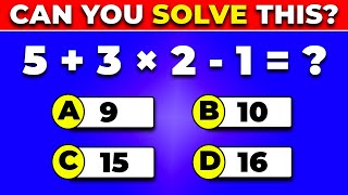 Can You Ace This Ultimate Math Quiz? 🔢30 Tricky Math Questions ➖✖️➗