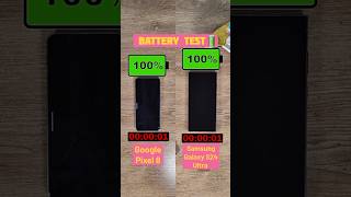 Google Pixel 8 vs Samsung Galaxy S24 Ultra Battery Drain Test #googlepixel8 #samsungs24ultra #shorts