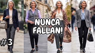 For WOMEN over 60: 12 sophisticated outfits with SUBTLE CONTRAST (well explained)