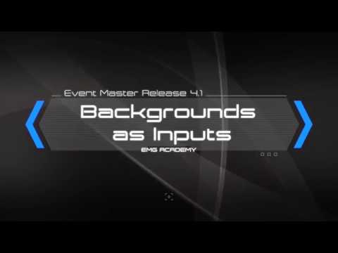 Release 4.1- Backgrounds as Inputs