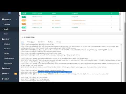 Viewing backup and restore history Part 1