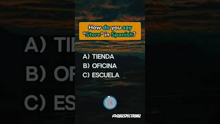 Test Your Spanish Skills By Answering These Quiz #quickchallenge #thinkfast #trivia #shorts