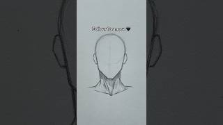 Easy way to draw man face ✨ #drawing #artً #sketch #arttutorial #drawingtutorial #easydrawing