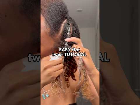 EASY flat twist TUTORIAL❤️ #hairstyle #naturalhair #haircare