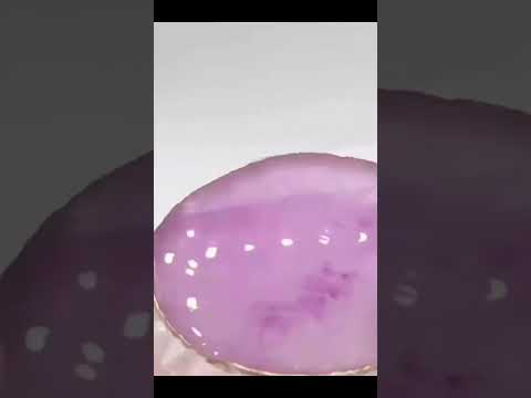 Didesun Resin Agate Stone Nail Art Palette False Nail Tips Mixing Color Drawing Pallet Gel Polish