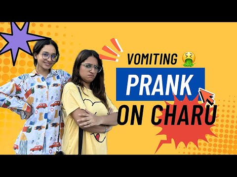 Vomit prank on Charu 🤮 || Rishikesh prank || 2025 