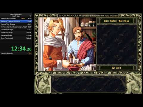 Ys II Any% Easy 1:18:38