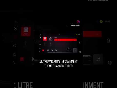 1 Litre Tsi Infotainment Theme changed to GT(RED) For Virtus Slavia Taigun Kushaq