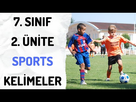7. SINIF İNGİLİZCE 2. ÜNİTE SPORTS KELİMELERİ - TESTLİ