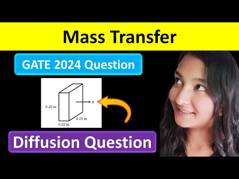 Mass Transfer | Question Paper Solution | GATE 2024 | Chemical Engineering | Diffusion Problem