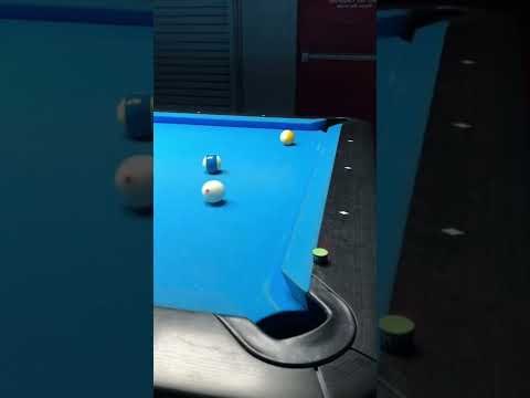 Pocket speed banks, what kind of spin do you think I used on that last shot? #shorts #billiards