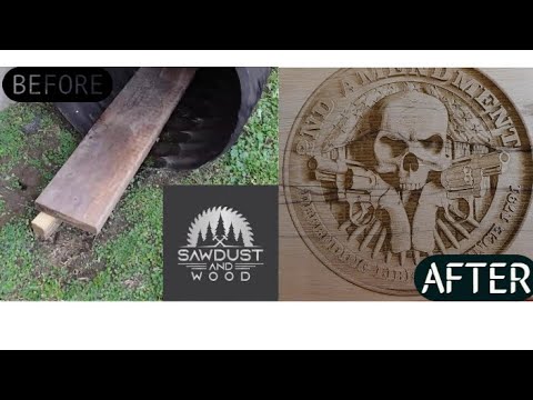 I turned this old board into THIS using my laser engraver!!!  BEFORE & AFTER