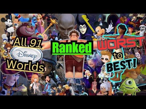 EVERY Disney World Across the KINGDOM HEARTS Series Ranked WORST to BEST