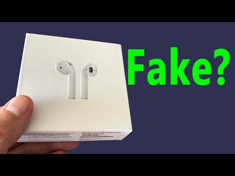 Fake AirPods that look like real AirPods