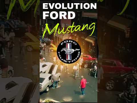 The Evolution of the Ford Mustang in 60 Seconds! #trending #facts #video #history #video #automobile