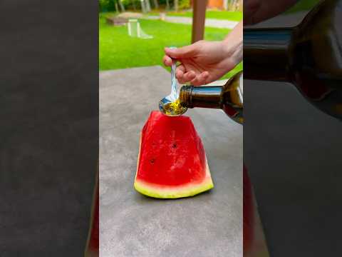 Put olive oil to the watermelon - Pharmacies don't want you to know this... #watermelon #healthytips