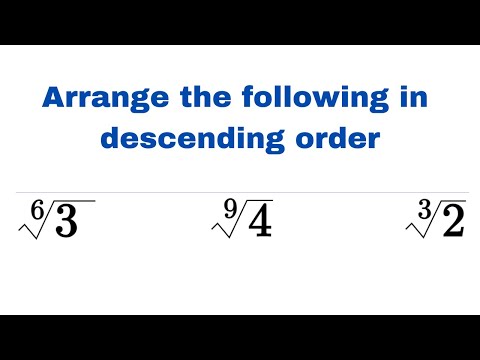 Math Olympiad Question | ordering  irrational numbers | You should know this trick!!