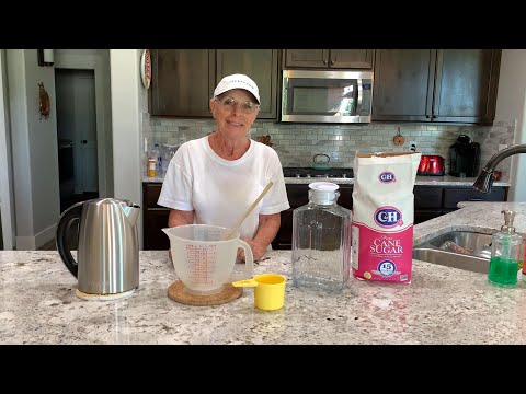 BEST & EASIEST HUMMINGBIRD FEEDER RECIPE FOOD MIX.