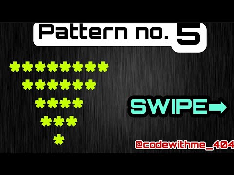 Half Pyramid Pattern no. 5|| Let's Code😎