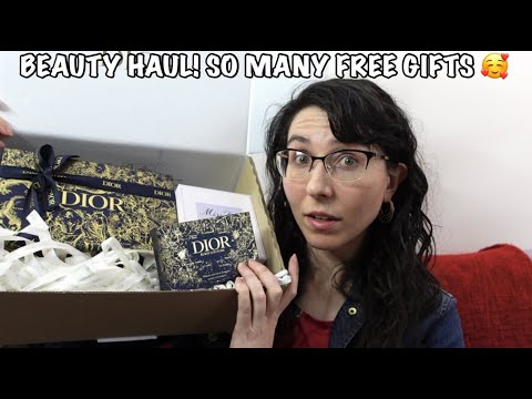 LUXURY BEAUTY HAUL! DIOR & VALENTINO… SO MANY FREE GIFTS WITH PURCHASE 😍